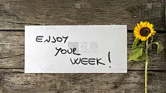 享受你写在白纸上的一周信息