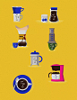 品牌｜萌萌哒的咖啡的品牌VI设计 : 餐谋长品牌策划公司分享：Logo 是蕴含着名字的杯子笑脸，简单又印象深刻。数字也成为了抽象的符号，构成不同的表情。用洁净的蓝搭配其他亮色，构建了友好的品牌气质。