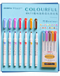 日本ZEBRA 手账新色淡色双头斑马荧光新色学生用记号笔wkt7套装-tmall.com天猫