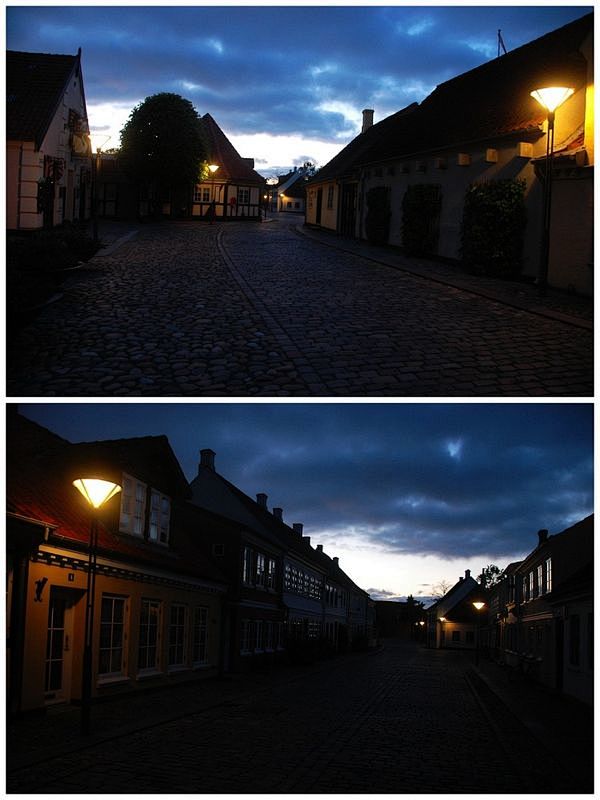6月的丹麦，几乎接近极昼，夜晚不是很黑，...