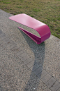 Petalo bench by CitySi selected for the Muuuz International Award 2014 - A petal of a flower gently folded back on itself