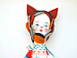 Cloth and clay art doll display hand painted