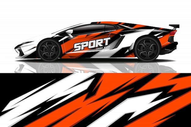 Sport car decal wrap...