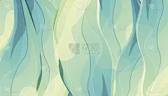 向量绿色自然艺术植物颜色背景