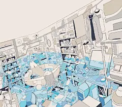 #全球插画师#    日本插画师 へびつかい 一组风格插画 ​​​​