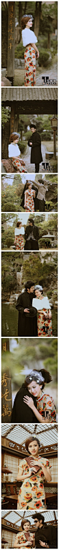 #T1摄影客照# 中国女孩都有一个旗袍情节，倪MM的婚纱照诠释了这种东方特色之美。摄影师：@85度天空