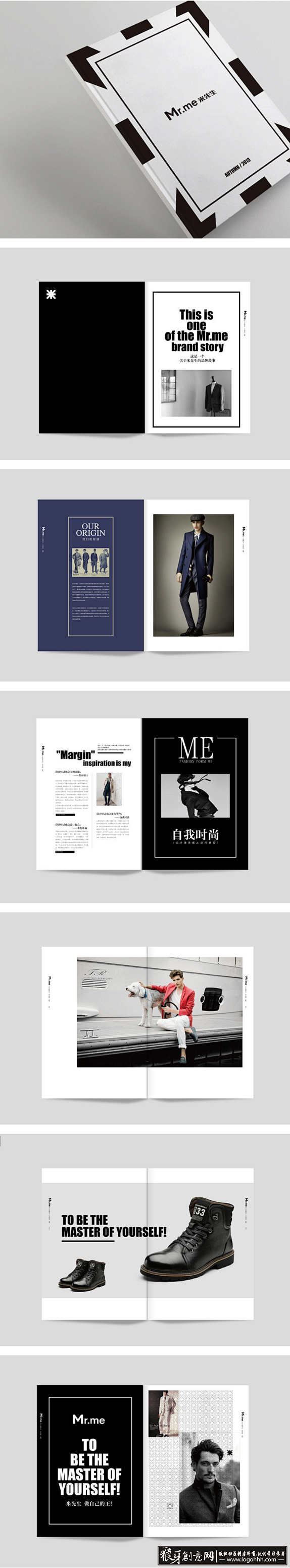 [创意画册] 米先生时尚男装品牌画册设计...