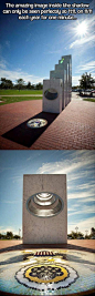 Dedicated on 11/11/11 at 11:11 Am. The Anthem Veterans Memorial in Anthem Arizona was funded mostly by donations: