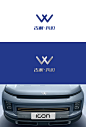 吉利·我们，W（“我”拼音首字母）——做为品牌logo主体视觉，简约记忆深刻，赋予科技时代感。