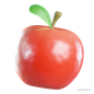 Apple - @到位啦UI素材 3D水果高精度模型