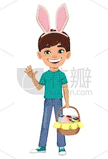 复活节,色彩鲜艳,节日,幸福,华丽的,传统,篮子,请柬,问候,爱