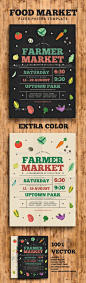 Farmer/Food Market Flyer Template PSD, AI Illustrator. Download here: http://graphicriver.net/item/farmerfood-market-flyer/16118198?ref=ksioks: 