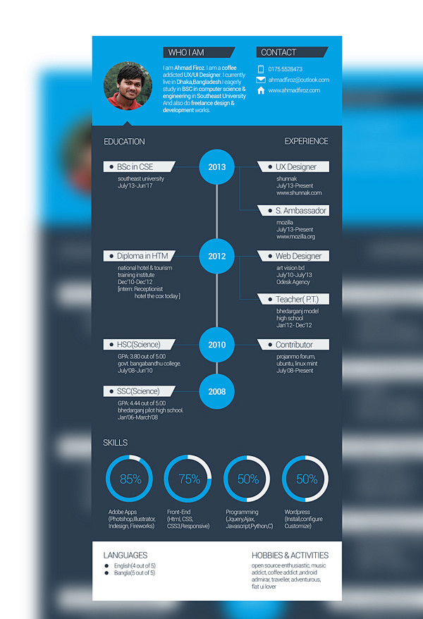 Flat Resume Template...