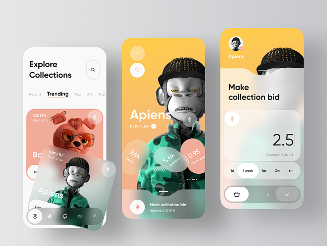 NFT marketplace mobi...