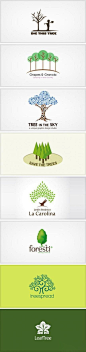 一组树形Logo设计 #采集大赛#