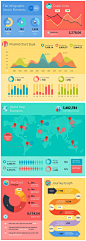 Flat Infographic Vector Elements | Vector Objects | Pixeden