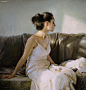 Sergey Marshennikov 古典主义女性肖像插画欣赏 艺术欣赏 艺术 绘画欣赏 绘画 油画 唯美 古典主义 