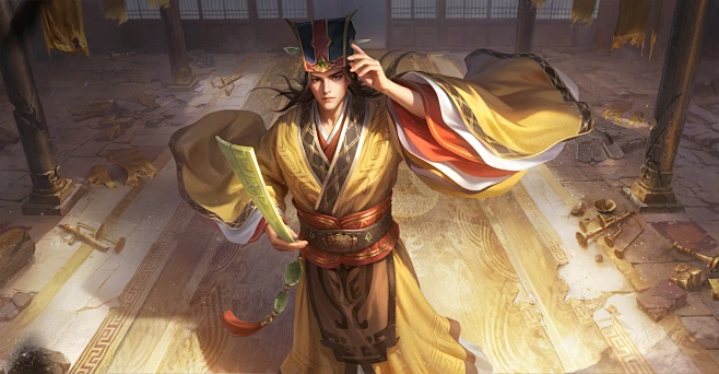 谋荀彧·武将原画（阳）-花瓣网
