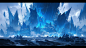 qiuling6689_Ice_and_snow_islands_suspended_in_the_air_blue_ice__657650a3-7073-46ff-9c8d-e38aedc381a5