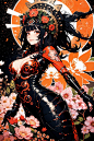 鬱蒼 Dense flowers StableDiffusion httpst