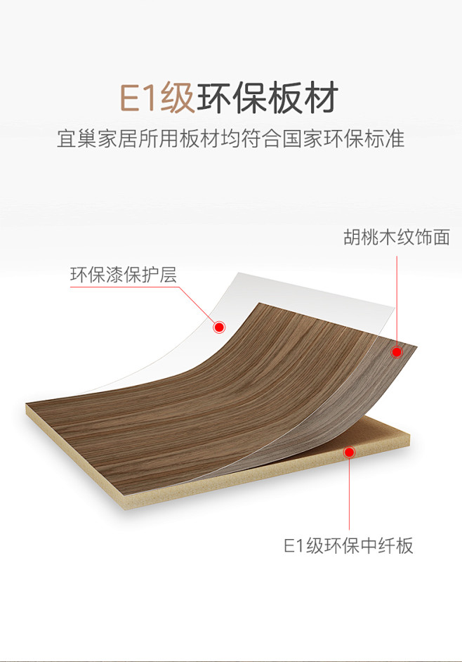 宜巢北欧实木书桌电脑桌台式家用简约现代办...