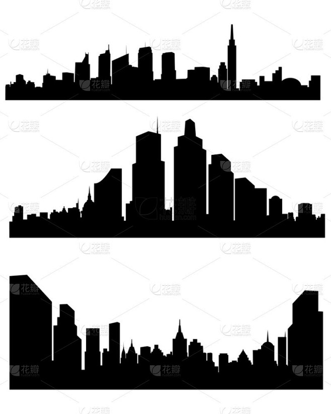 抽象城市剪影