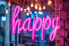 温馨霓虹发光英文字母背景图片