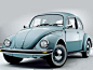 大众牌小汽车 1936-1937年 波尔舍 德国（流线型风格 甲壳虫外形 世界上最成功的车型之一）