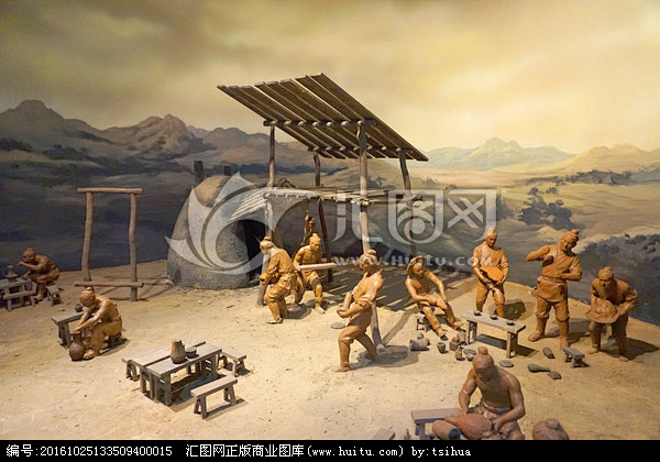古代制瓷工艺微缩场景 瓷器作坊