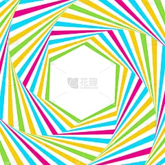 视错觉矢量帧。动态渐变框架时尚的几何背景。设计名片、请柬、礼品卡、传单、宣传册的元素。空白的光学艺术