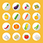 蔬菜颜色的孤立的图标平——食物对象集Vegetables Colored Isolated Icon Flat Set - Food Objects床、西兰花、卷心菜、胡萝卜、收集、色彩艳丽、玉米、黄瓜、饮食、茄子、公平、食物、新鲜、收获,健康、插图、叶、蘑菇、自然、营养、橄榄、洋葱、辣椒、南瓜、萝卜、餐厅,番茄,矢量,蔬菜,素食者 bed, broccoli, cabbage, carrot, collection, colorful, corn, cucumber, diet, eggplant, f