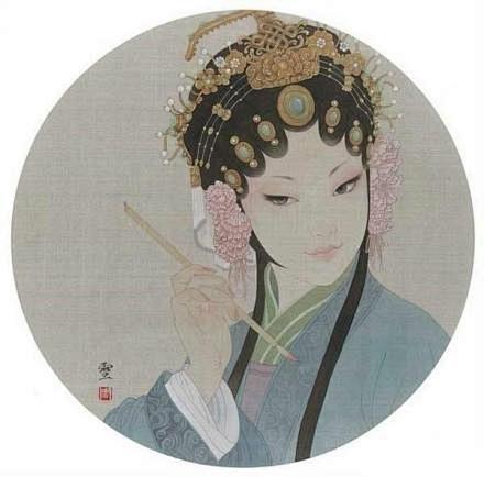 手如柔荑，肤如凝脂，领如蝤蛴，齿如瓠犀，...