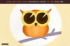 有趣生动的手绘卡通画笔Procreate Noize 插件/软件 