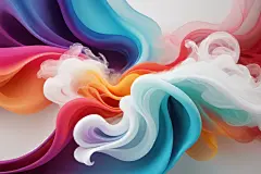 彩色烟雾漂浮质感背景图