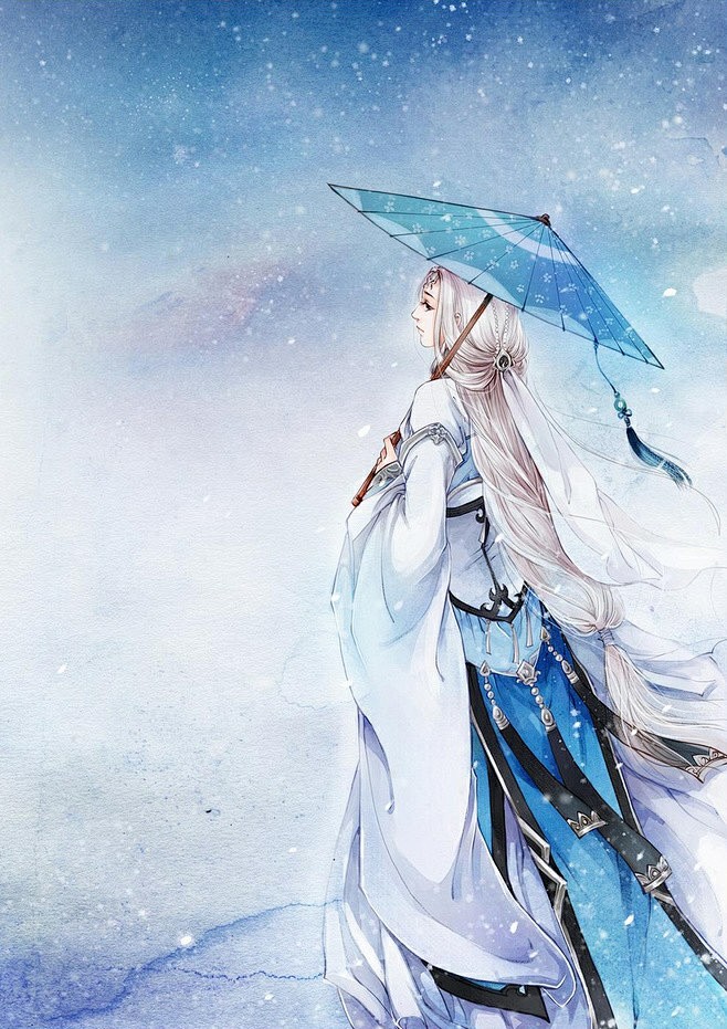 古言唯美古风插画壁纸来自网络