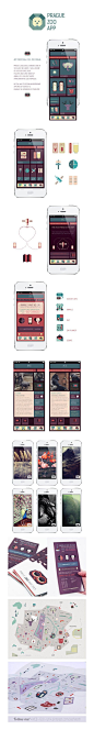 Prague Zoo application concept by Alina Kotova, on Behance *** #iphone #app #gui #ios: 