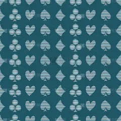 无缝矢量模式与图标的扑克牌。背景与手绘符号。装饰重复点缀。系列游戏和赌博无缝矢量模式。