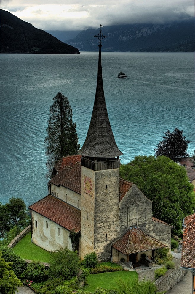 The castle church at...