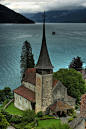 The castle church at Schloss Spiez, Switzerland
在施皮茨城堡城堡教堂，瑞士