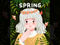 Spring Girl illustration