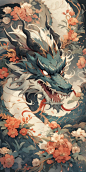 今日份画稿｜纹身设计｜中国龙｜By AI