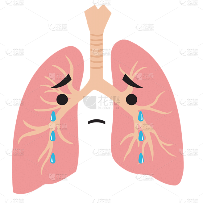 肺结核医疗元素贴纸-SVG2