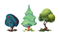 Trees : Concept Design for an 3D animation project .