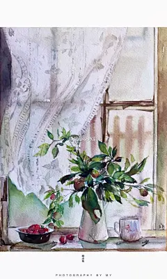 日练～少女情怀总是诗～（ps：窝在工作室享受午后最慵懒的时光～）#每日一画##水彩##插画##水彩过程##水彩教程##每日一水彩##水彩手绘##水彩大触##手绘# @墙角笔触绘画俱乐部 @水彩大触 @798手绘网 @微博设计美学 @新绘本 @艺师汇 @花瓣网 ​​​​
