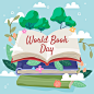 World book day hand drawn