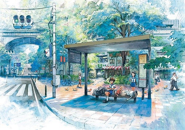 秋色波连波的相册-日系动漫和插画里的场景