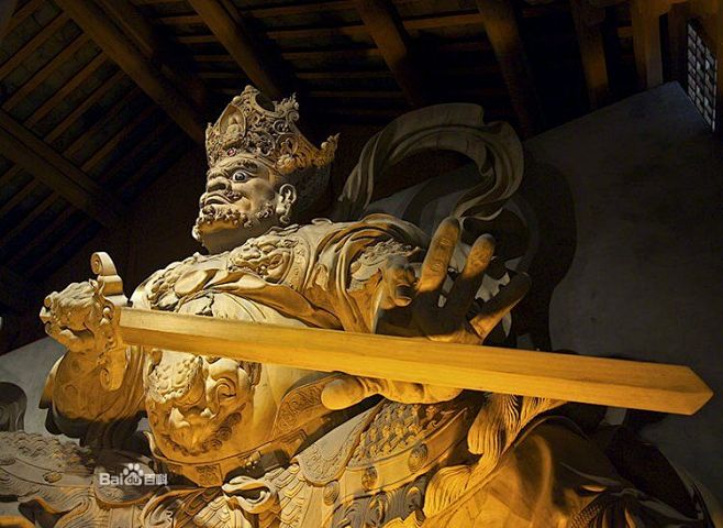 2010年维修工程结束后天王像_乐山凌云...
