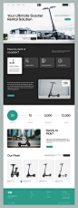 Scooter Rental Website by Usman A. on Dribbble