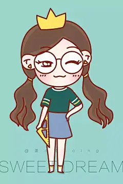 小女王监督你，好好学习，天天向上哦。#姜小姜漫画# ​​​​