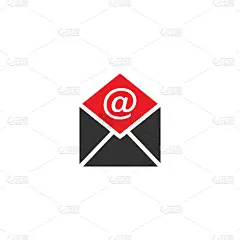 通知消息或电子邮件图标标志设计